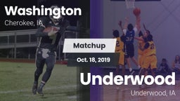 Matchup: Washington High vs. Underwood  2019