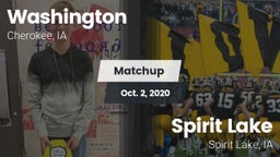 Matchup: Washington High vs. Spirit Lake  2020