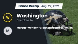 Recap: Washington  vs. Marcus-Meriden-Cleghorn/Remsen-Union 2021