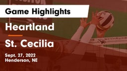 Heartland  vs St. Cecilia  Game Highlights - Sept. 27, 2022