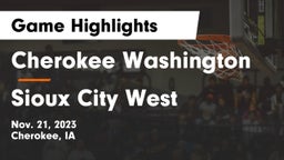 Cherokee Washington  vs Sioux City West   Game Highlights - Nov. 21, 2023