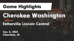 Cherokee Washington  vs Estherville Lincoln Central  Game Highlights - Jan. 5, 2024