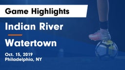 Indian River  vs Watertown Game Highlights - Oct. 15, 2019