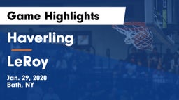 Haverling  vs LeRoy Game Highlights - Jan. 29, 2020