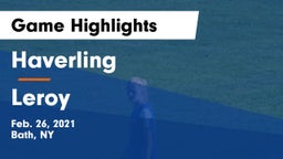 Haverling  vs Leroy Game Highlights - Feb. 26, 2021