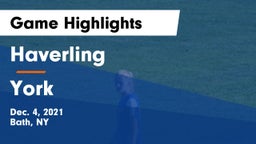Haverling  vs York  Game Highlights - Dec. 4, 2021