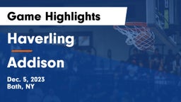 Haverling  vs Addison Game Highlights - Dec. 5, 2023
