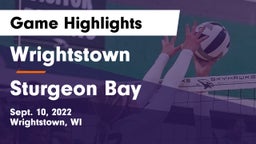 Wrightstown  vs Sturgeon Bay  Game Highlights - Sept. 10, 2022