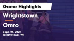 Wrightstown  vs Omro  Game Highlights - Sept. 24, 2022