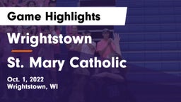 Wrightstown  vs St. Mary Catholic  Game Highlights - Oct. 1, 2022