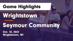 Wrightstown  vs Seymour Community  Game Highlights - Oct. 18, 2022