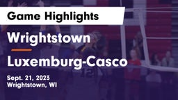 Wrightstown  vs Luxemburg-Casco  Game Highlights - Sept. 21, 2023