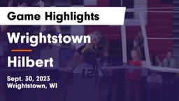 Wrightstown  vs Hilbert  Game Highlights - Sept. 30, 2023