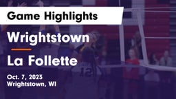 Wrightstown  vs La Follette  Game Highlights - Oct. 7, 2023
