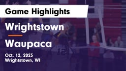 Wrightstown  vs Waupaca  Game Highlights - Oct. 12, 2023