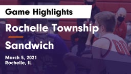 Rochelle Township  vs Sandwich  Game Highlights - March 5, 2021