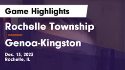 Rochelle Township  vs Genoa-Kingston  Game Highlights - Dec. 13, 2023