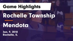 Rochelle Township  vs Mendota  Game Highlights - Jan. 9, 2018
