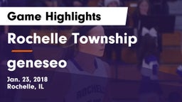 Rochelle Township  vs geneseo Game Highlights - Jan. 23, 2018