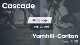 Matchup: Cascade  vs. Yamhill-Carlton  2016