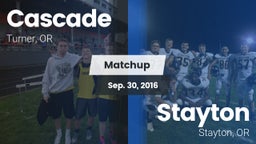 Matchup: Cascade  vs. Stayton  2016