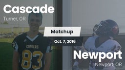 Matchup: Cascade  vs. Newport  2016