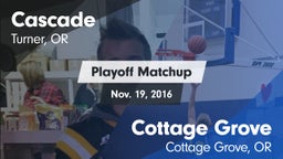 Matchup: Cascade  vs. Cottage Grove  2016