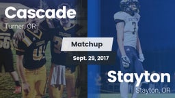 Matchup: Cascade  vs. Stayton  2017