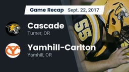 Recap: Cascade  vs. Yamhill-Carlton  2017
