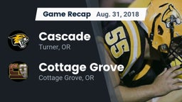 Recap: Cascade  vs. Cottage Grove  2018