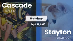 Matchup: Cascade  vs. Stayton  2018
