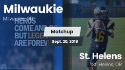 Matchup: Milwaukie High vs. St. Helens  2019