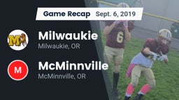 Recap: Milwaukie  vs. McMinnville  2019