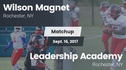 Matchup: Wilson Magnet High S vs. Leadership Academy  2017