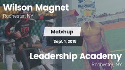 Matchup: Wilson Magnet High S vs. Leadership Academy  2018
