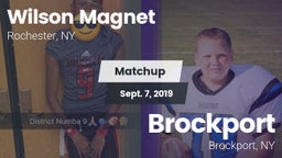 Matchup: Wilson Magnet High S vs. Brockport  2019