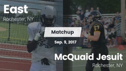 Matchup: East  vs. McQuaid Jesuit  2017