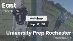 Matchup: East  vs. University Prep Rochester 2018