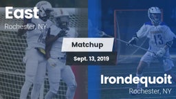 Matchup: East  vs.  Irondequoit  2019