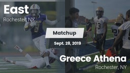 Matchup: East  vs. Greece Athena  2019