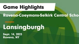 Ravena-Coeymans-Selkirk Central School District vs Lansingburgh  Game Highlights - Sept. 14, 2023