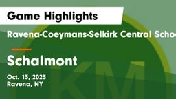 Ravena-Coeymans-Selkirk Central School District vs Schalmont  Game Highlights - Oct. 13, 2023