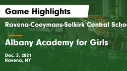 Ravena-Coeymans-Selkirk Central School District vs Albany Academy for Girls Game Highlights - Dec. 3, 2021
