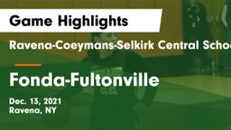 Ravena-Coeymans-Selkirk Central School District vs Fonda-Fultonville  Game Highlights - Dec. 13, 2021