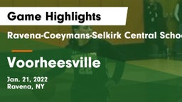 Ravena-Coeymans-Selkirk Central School District vs Voorheesville  Game Highlights - Jan. 21, 2022