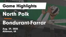 North Polk  vs Bondurant-Farrar  Game Highlights - Aug. 29, 2020