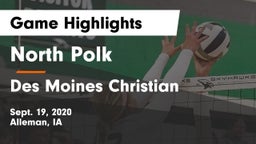 North Polk  vs Des Moines Christian  Game Highlights - Sept. 19, 2020