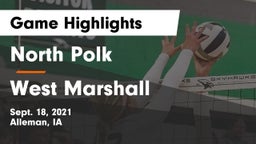 North Polk  vs West Marshall  Game Highlights - Sept. 18, 2021
