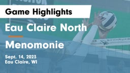Eau Claire North  vs Menomonie  Game Highlights - Sept. 14, 2023