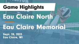 Eau Claire North  vs Eau Claire Memorial  Game Highlights - Sept. 28, 2023